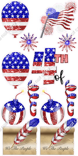 12 pc Sparkle 4th of July Set