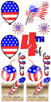 12 pc Sparkle 4th of July Set