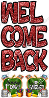 5 pc Sparkle Split Welcome Back Sets