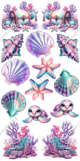 14 pc Pastel Mermaid Set