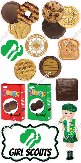 12 pc Light Skin Tone Girl Scout Set