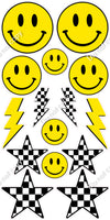 15 pc Happy Face & Checkers