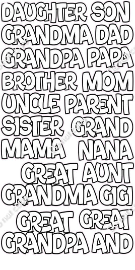 Family Word Statements Set