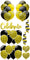 9 pc Yellow & Black Sparkle Celebrate Set