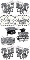 9 pc Graduation Statement Sets - Flat