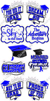 9 pc Graduation Statement Sets - Flat