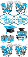 9 pc Graduation Statement Sets - Flat