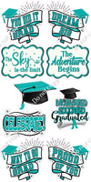 9 pc Graduation Statement Sets - Flat