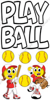 8 pc Play Ball Set - Softball