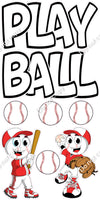 8 pc Play Ball Set - Baseball