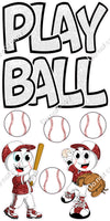 8 pc Play Ball Set - Baseball