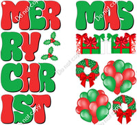 13 pc Merry Christmas EZ Sets