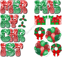 13 pc Merry Christmas EZ Sets