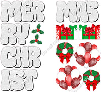 13 pc Merry Christmas EZ Sets
