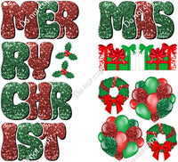 13 pc Merry Christmas EZ Sets