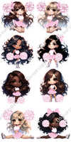 8 pc Cheerleader Sets