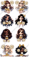 8 pc Cheerleader Sets