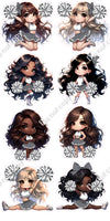 8 pc Cheerleader Sets
