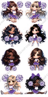 8 pc Cheerleader Sets