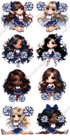 8 pc Cheerleader Sets