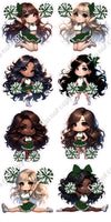 8 pc Cheerleader Sets