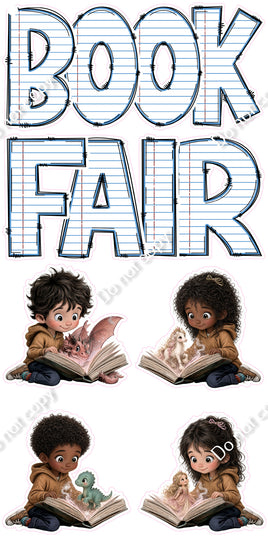6 pc Paper Book Fair Set