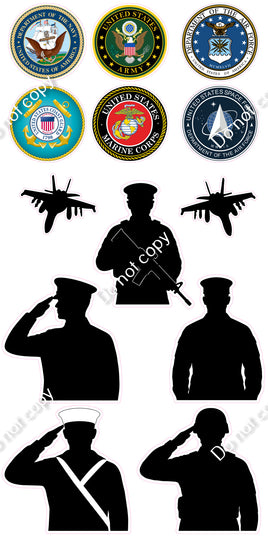 13 pc Military Set