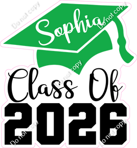 Custom 2026 Graduation Keepsake - Change Colors & Name