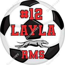 Custom Soccer Ball - Change Color, Name, Number