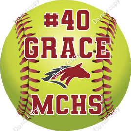 Custom Softball - Change Color, Name, Number