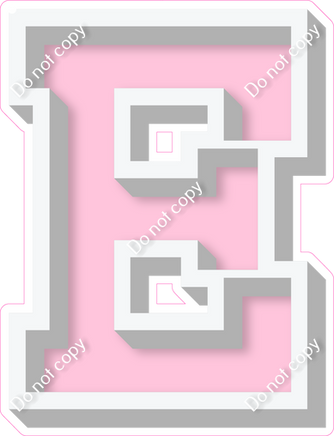 VA 12" Individuals - Flat Baby Pink E