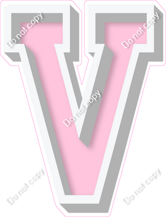 VA 12" Individuals - Flat Baby Pink V
