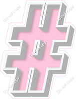 VA 12" Individuals - Flat Baby Pink #