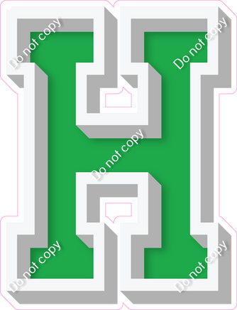 VA 12" Individuals - Flat Green H