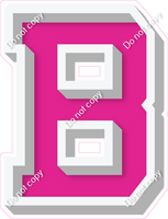 VA 12" Individuals - Flat Hot Pink B
