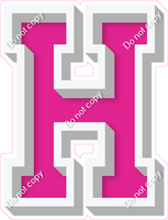 VA 12" Individuals - Flat Hot Pink H