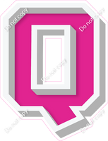 VA 12" Individuals - Flat Hot Pink Q