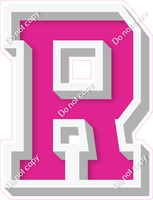 VA 12" Individuals - Flat Hot Pink R