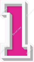 VA 12" Individuals - Flat Hot Pink 1
