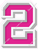 VA 12" Individuals - Flat Hot Pink 2