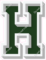 VA 12" Individuals - Flat Hunter Green H