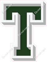 VA 12" Individuals - Flat Hunter Green T