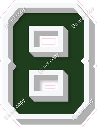 VA 12" Individuals - Flat Hunter Green 8