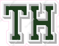 VA 12" Individuals - Flat Hunter Green TH