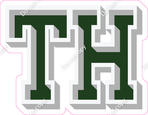 VA 12" Individuals - Flat Hunter Green TH