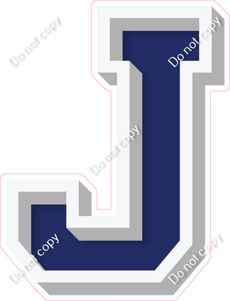 VA 12" Individuals - Flat Navy Blue J