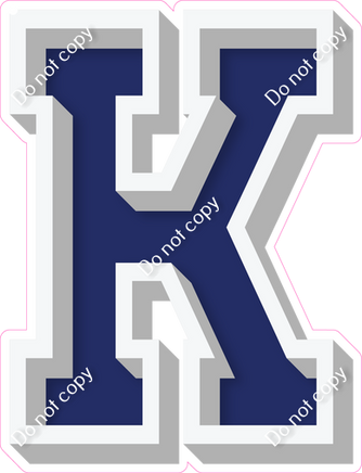 VA 12" Individuals - Flat Navy Blue K