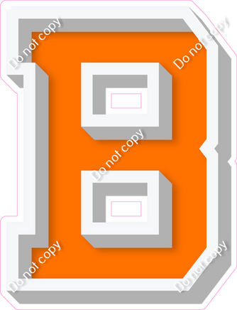 VA 12" Individuals - Flat Orange B