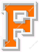 VA 12" Individuals - Flat Orange F