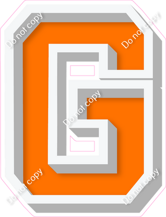 VA 12" Individuals - Flat Orange G